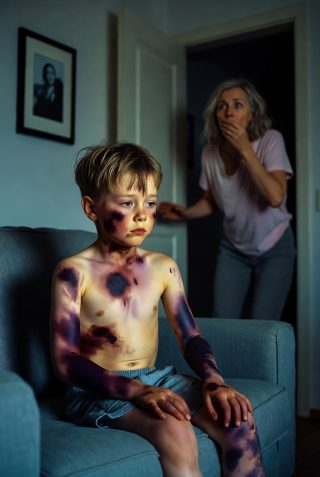 Mi hijo de 7 años llegó lleno de moretones, pero lo que me confesó en el hospital me cambió la vida para siempre