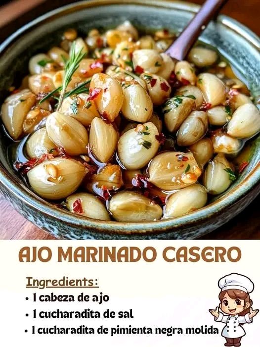 Ajo Marinado Casero: Una Delicia Versátil