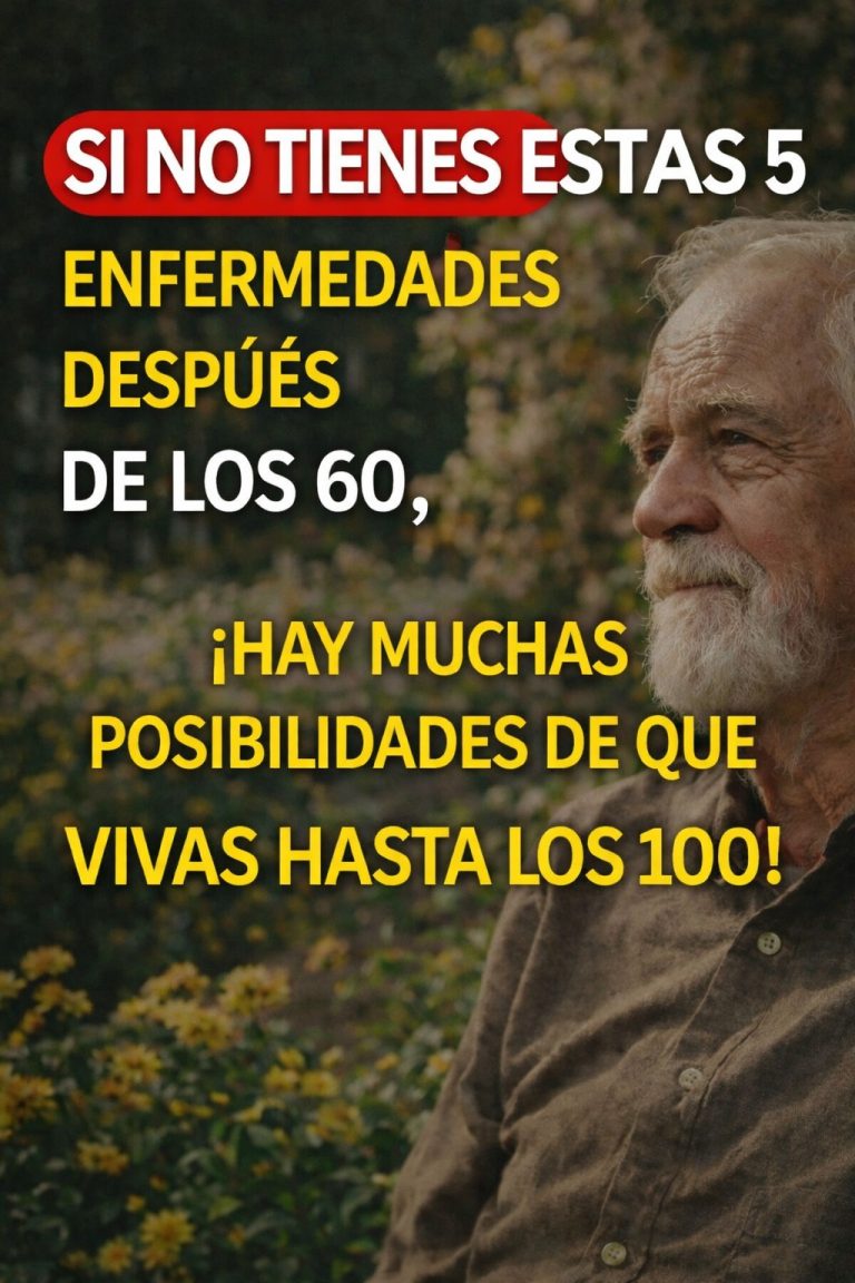 🧠✨ Si llegas a los 60 sin estas 5 enfermedades, ¡tienes una alta probabilidad de vivir hasta los 100!