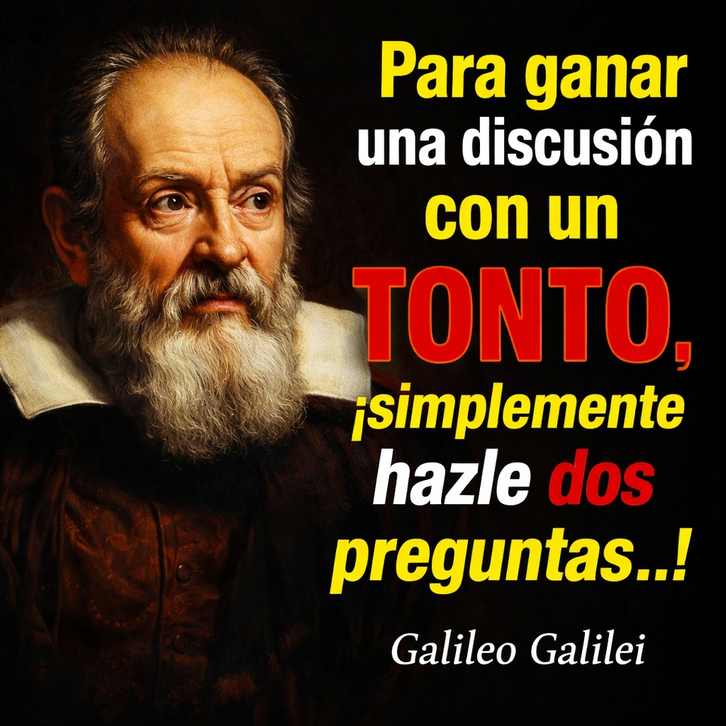 🌌 Galileo Galilei: la forma más inteligente de ganar una discusión con un tonto