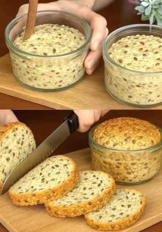 🍞 ¡Pan en Frasco y Sin Complicaciones! ✅ Sin harina blanca, sin levadura y sin azúcar 😍