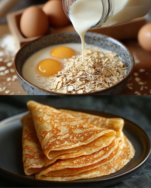 Crepes Saludables de Avena: ¡Deliciosos y Fáciles de Preparar! 🥞✨