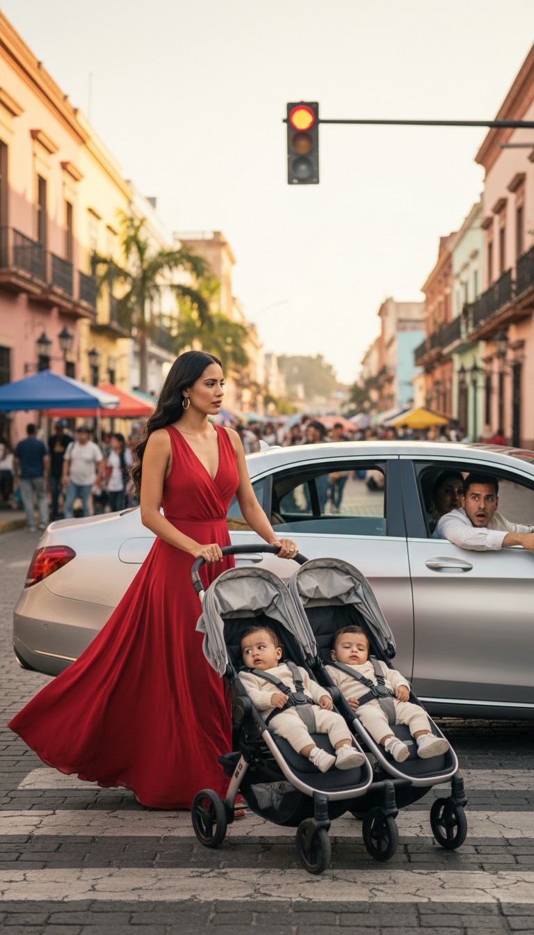 Creyó Haber Elegido El Camino Correcto: Una Carrera En Ascenso, Un Compromiso Perfecto Y Una Nueva Mujer Sentada A Su Lado — Hasta Que Un Semáforo En Rojo En Pleno Centro De La Ciudad Lo Obligó A Mirar A La Mujer Que Dejó Atrás… Sosteniendo A Dos Bebés Nacidos Exactamente Cuando Él Desapareció De Su Vida