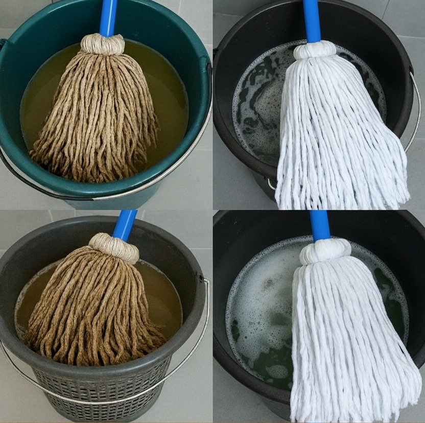 Cómo Limpiar tu fregona de forma rápida y eficaz? Con este Truco de Limpieza la Tendrás Como Nueva en un abrir y cerrar de ojos.