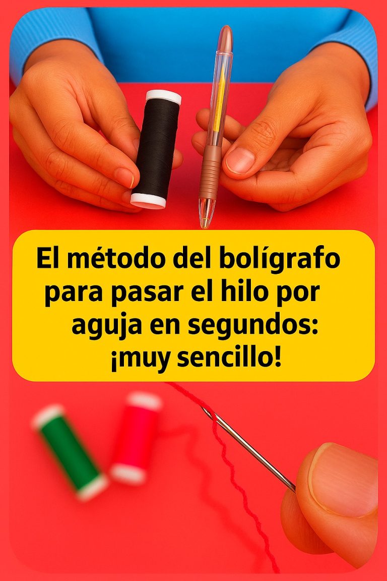 🪡🖊️ El Método del Bolígrafo para Enhebrar Agujas en Segundos: Un Truco Casero que Puede Ahorrarte Dinero, Tiempo y Frustración