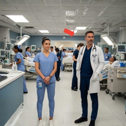 El médico se quedó atónito cuando la “nueva enfermera” empezó a dar órdenes a gritos como un comandante en el campo de batalla.