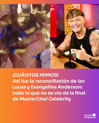 Así fue la reconciliación de Ian Lucas y Evangelina Anderson: lo que no se vio de la final de MasterChef