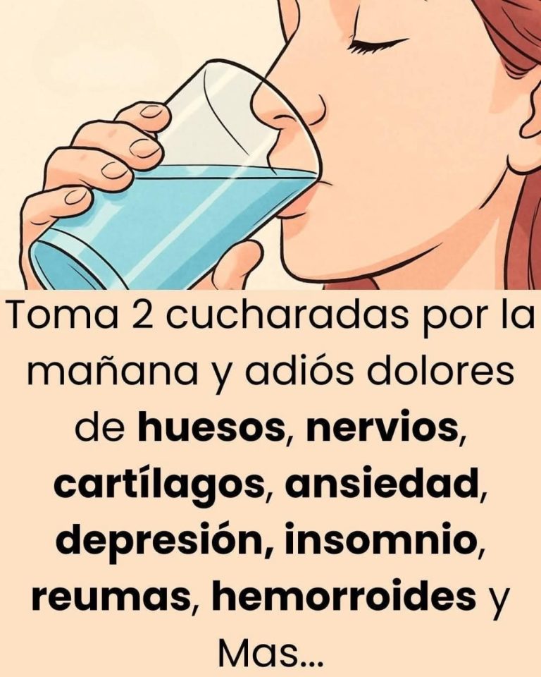 ¡una cucharada cada mañana!
