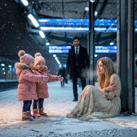 “Usted necesita un hogar y nosotras necesitamos una madre”, le dijeron las gemelas a la mujer sin hogar en la estación de tren…