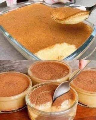 Vasitos de Pudín de Tiramisú