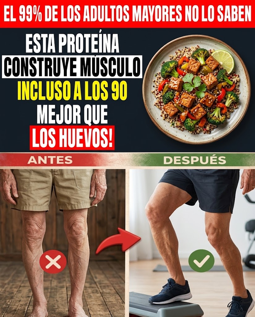 El Mejor Alimento para fortalecer las piernas y brazos en adultos mayores