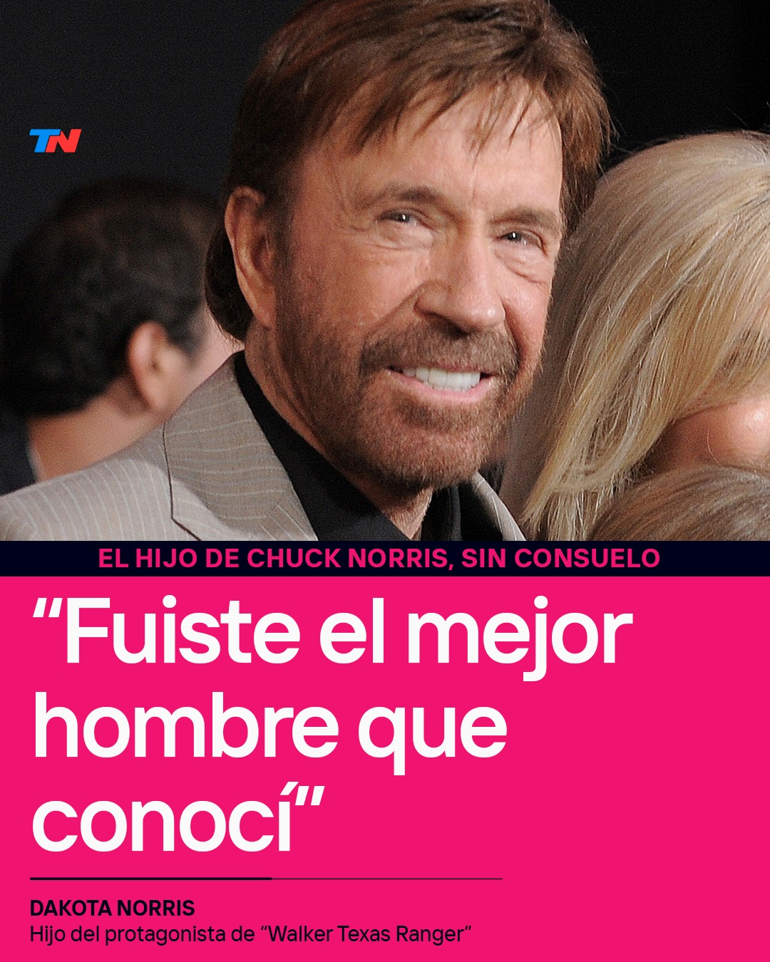 La dolorosa despedida del hijo de Chuck Norris a su papá: “Fuiste el mejor hombre que conocí”