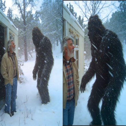 Dejó entrar a un Bigfoot que se estaba congelando en su casa. Lo que pasó después te aterrorizará