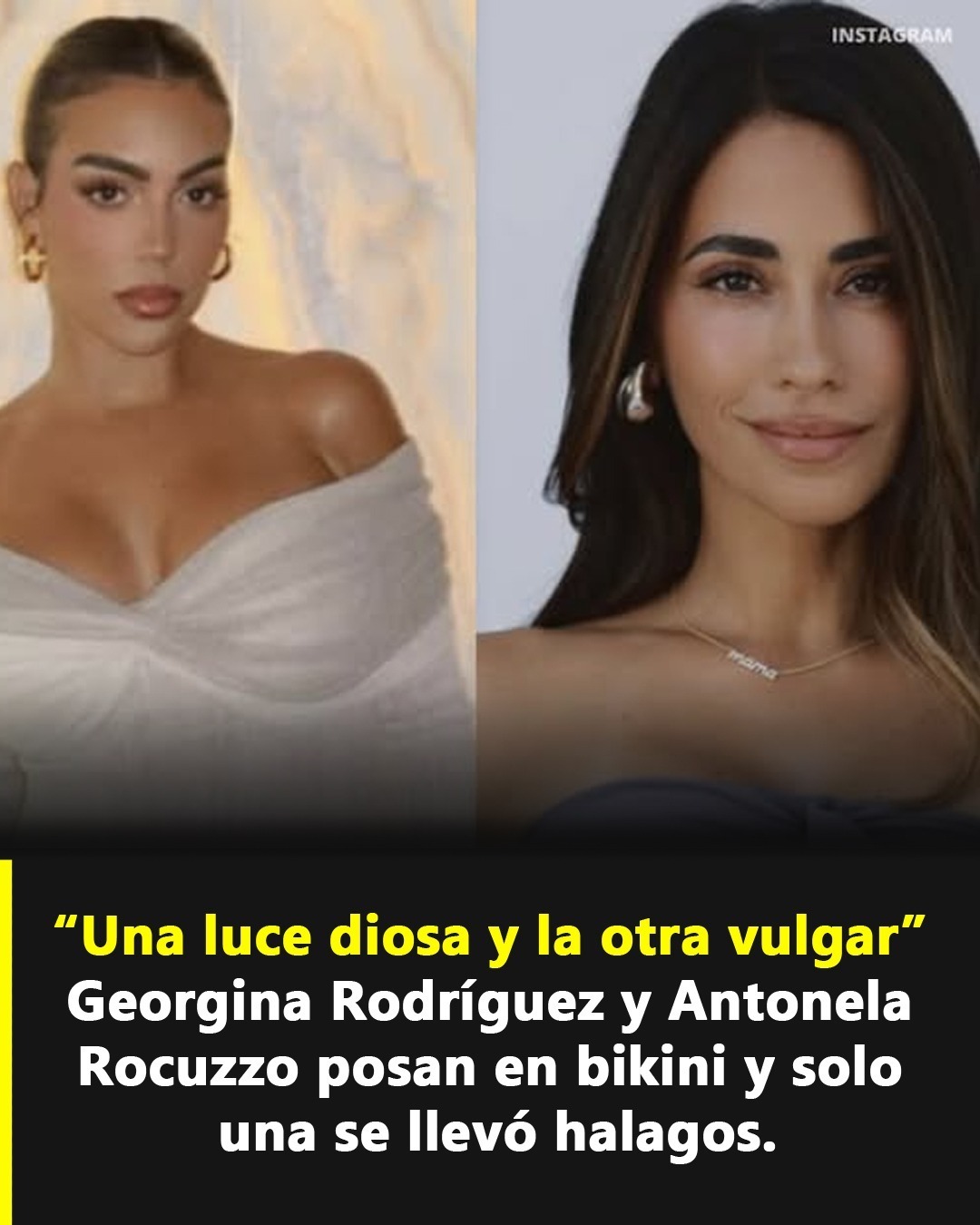 “Una desata elogios, la otra críticas”: Georgina Rodríguez y Antonela Roccuzzo revolucionan las redes con fotos en bikini