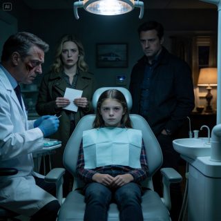 My ten-year-old daughter said her tooth hurt, so I planned to take her to the dentist. Suddenly, my husband insisted on coming with us. During the exam, the dentist kept staring at him. On our way out, he quietly slipped something into my coat pocket. When I read it at home, my hands started to tremble, and I went straight to the police.
