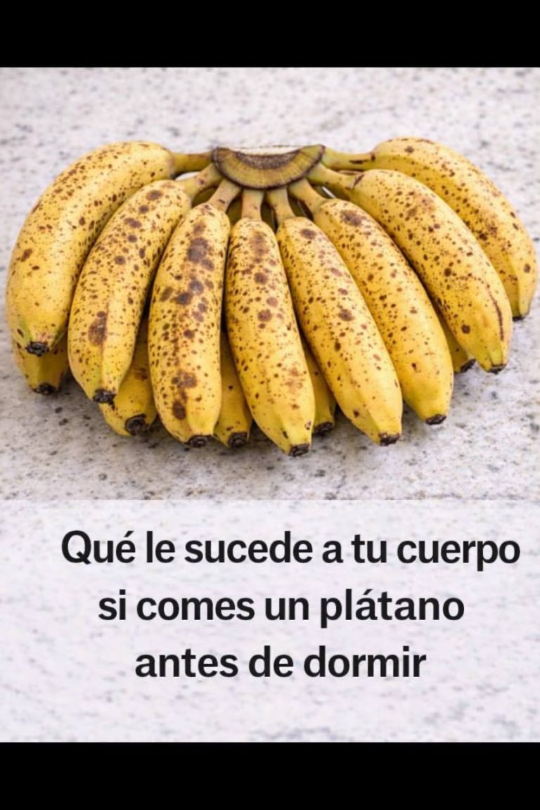 QUE LE PASA A TU CUERPO CUANDO COMES PLATANO ANTES DE DORMIR