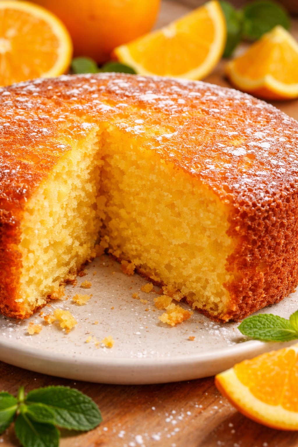 Bizcocho de naranja de chispi