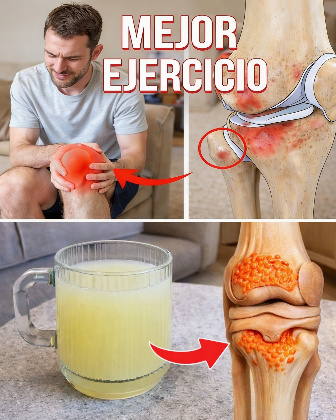 Bebe Esto Cada Mañana para Fortalecer Tus Rodillas y Sentirlas Más Ligeras