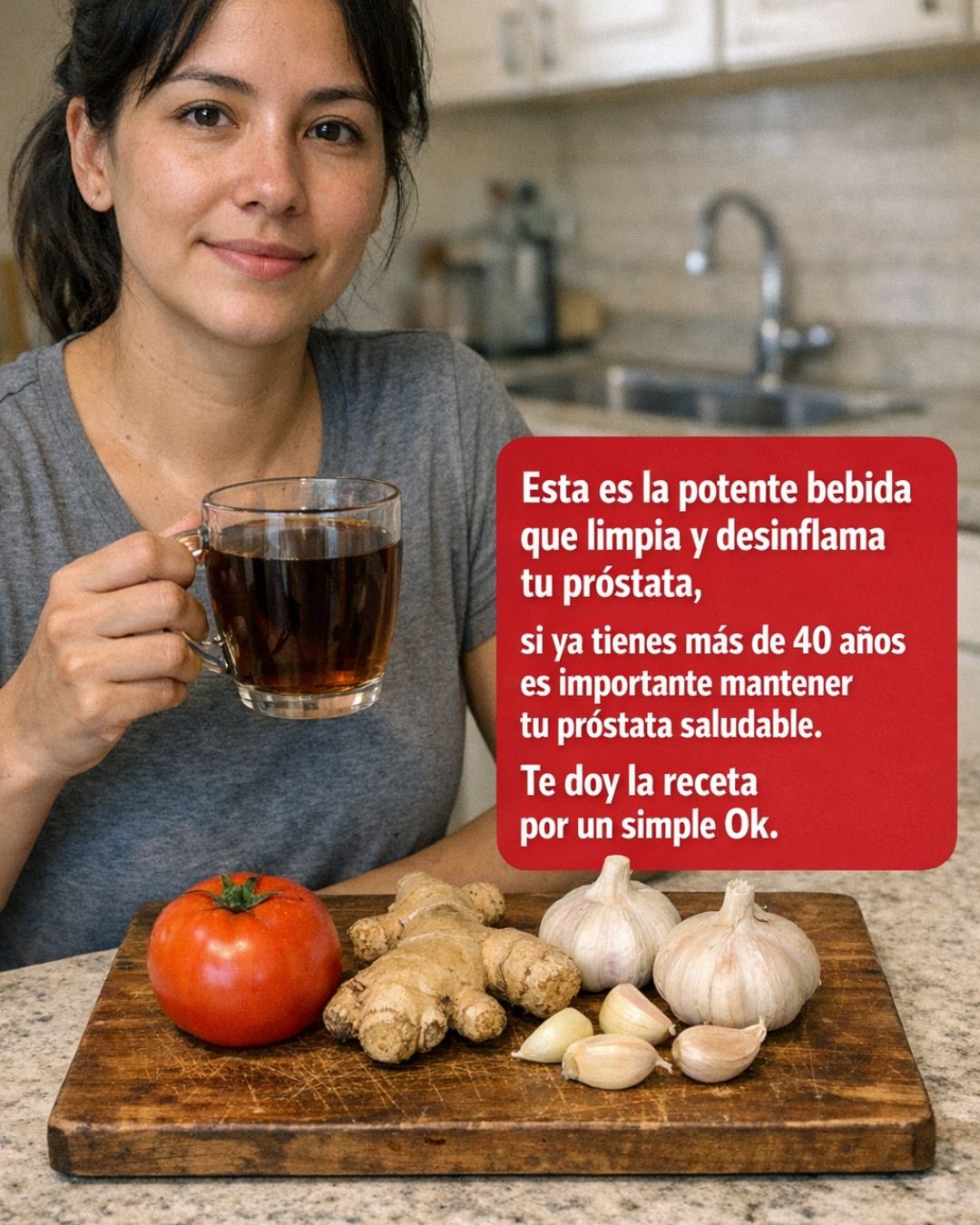 ¡Después de los 40, cuida tu próstata con esta potente bebida natural!