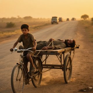 UN NIÑO MENDIGO RECORRE 61 MILLAS EN BICICLETA PARA LLEVAR A UN HOMBRE HERIDO AL HOSPITAL, SIN SABER QUE SE TRATA DE UN MULTIMILLONARIO.