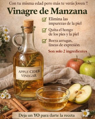 El VINAGRE te rejuvenece