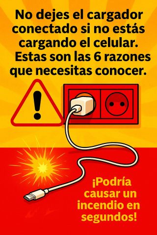 ⚠️ ¡NO LO HAGAS MÁS! Por Esto JAMÁS Debes Dejar el Cargador Enchufado Sin el Celular 📵💸 (Y Qué Consecuencias Tiene)