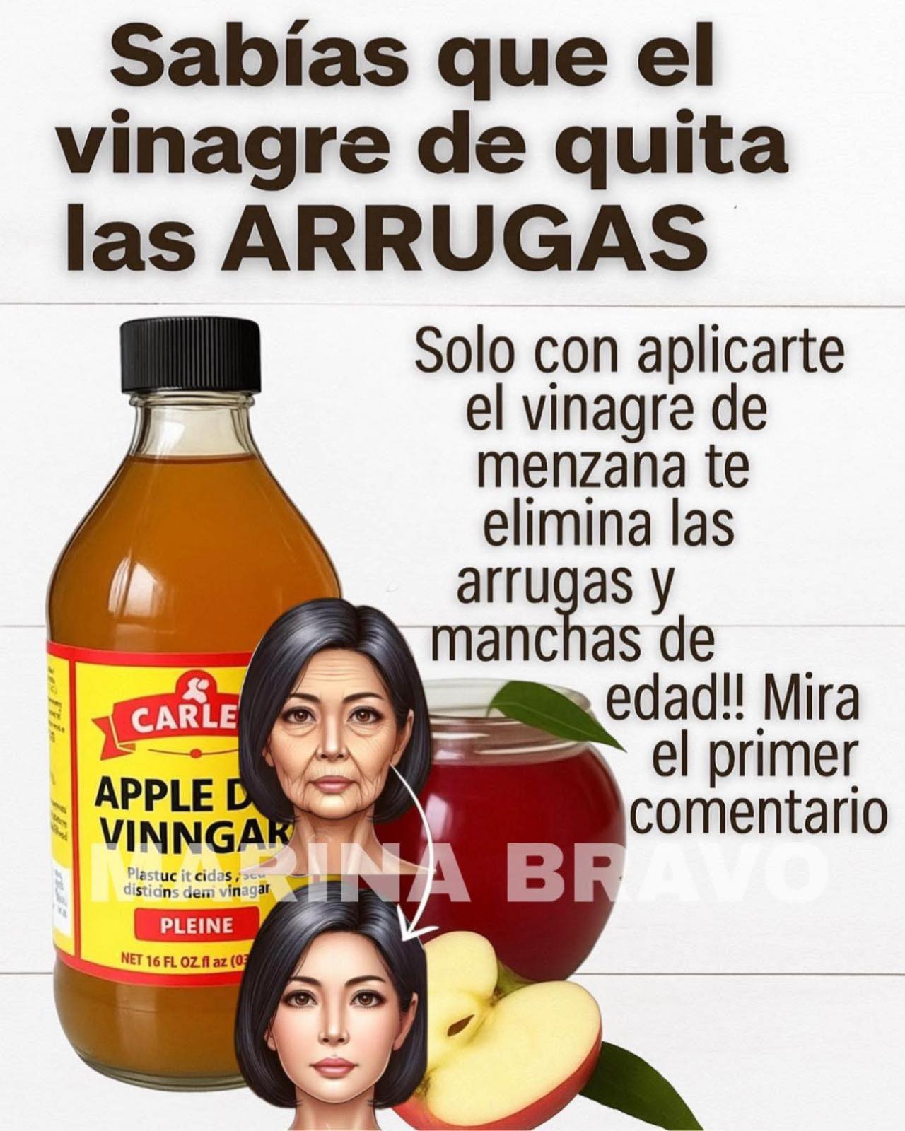 El VINAGRE te rejuvenece 30 AÑOS. Esta Mujer se lo pone y nadie cre que tiene 50 AÑOS