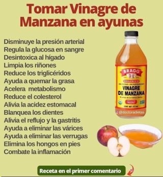 LOS GRANDES BENEFICIOS DEL VINAGRE DE MANZANA