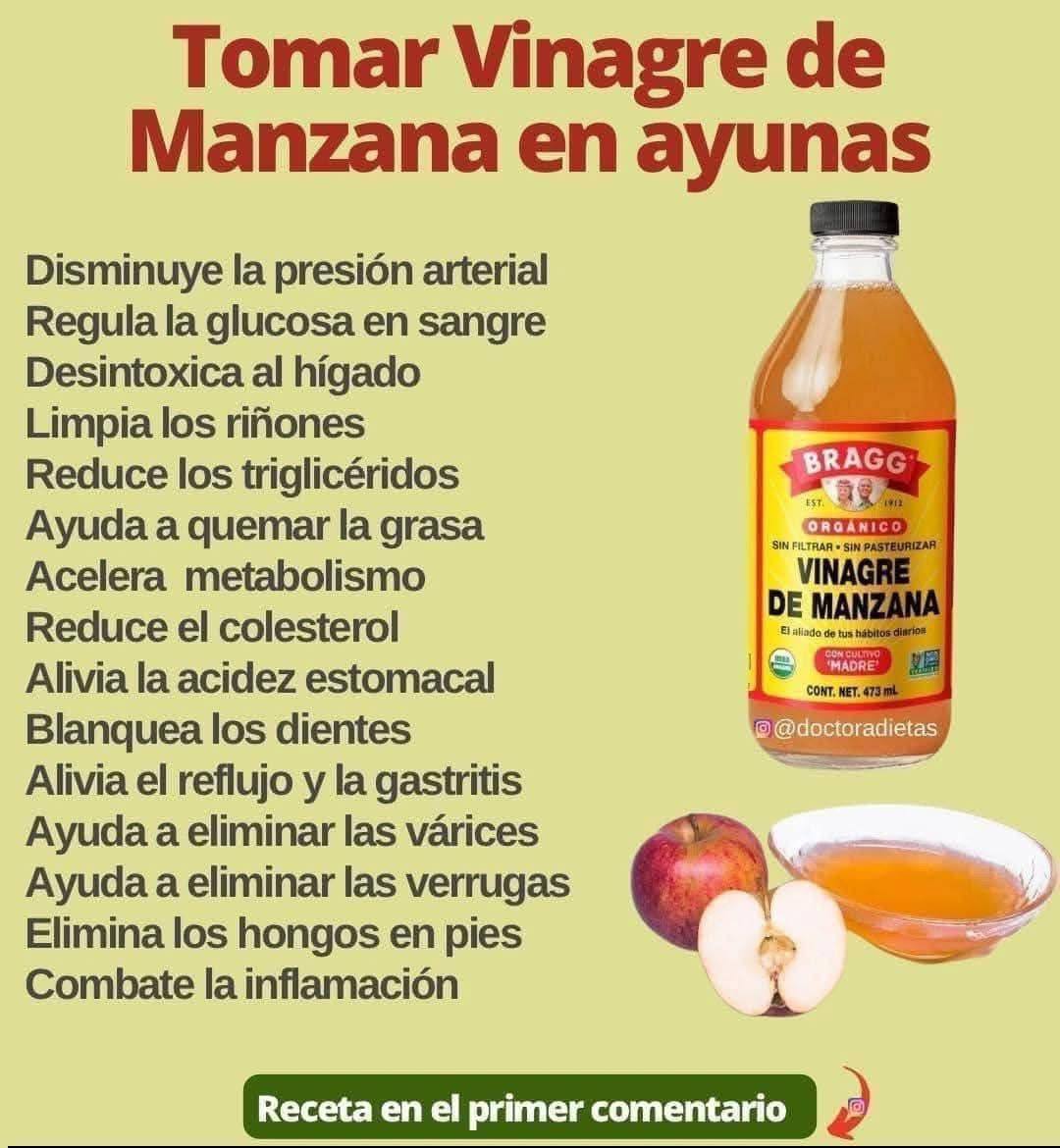 LOS GRANDES BENEFICIOS DEL VINAGRE DE MANZANA