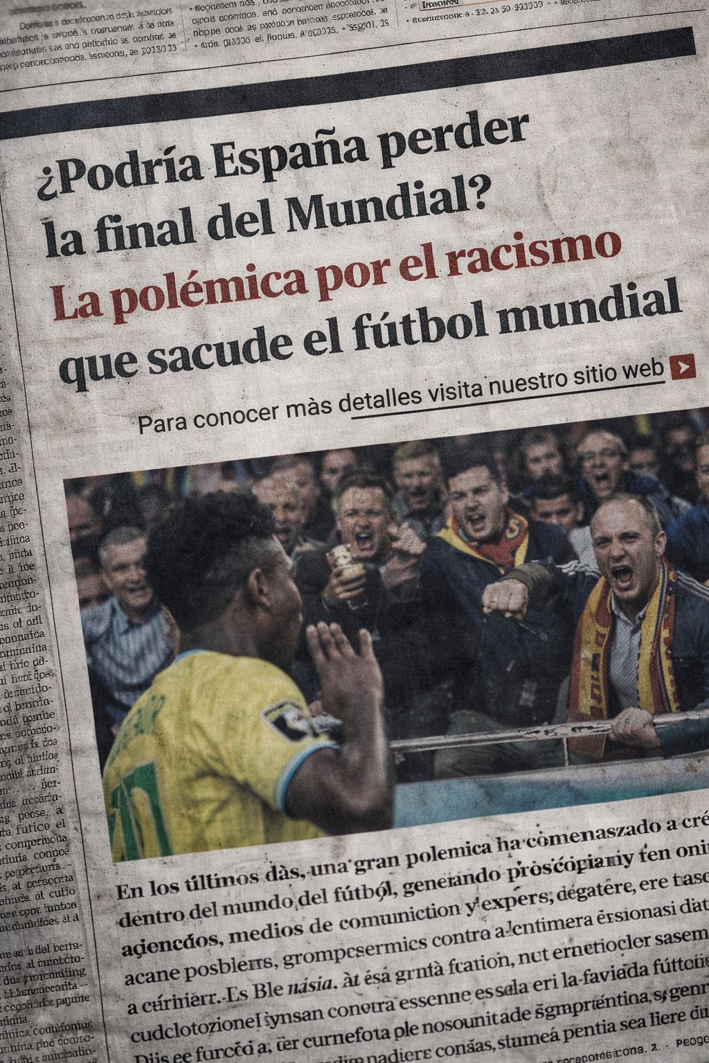”¿Podría España perder la final del Mundial? La polémica por el racismo que sacude el fútbol mundial”