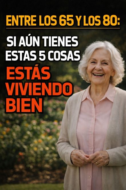 🌟 Entre los 65 y los 80: si aún tienes estas 5 cosas, estás viviendo bien 🌟