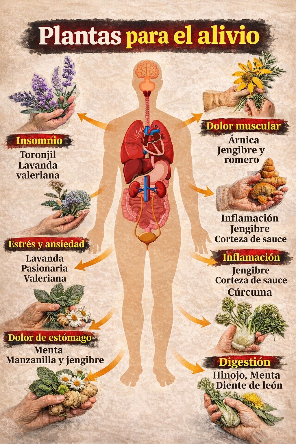 Plantas que Sanan: Alivio Natural para el Insomnio, Estrés y Dolores Musculares