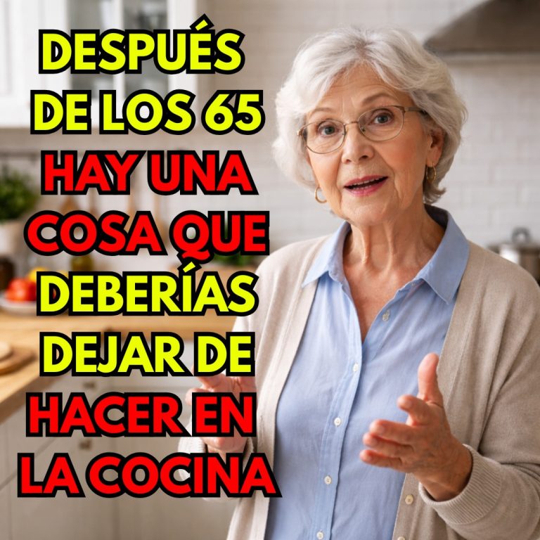 Después de los 65 hay una cosa que deberías dejar de hacer en la cocina