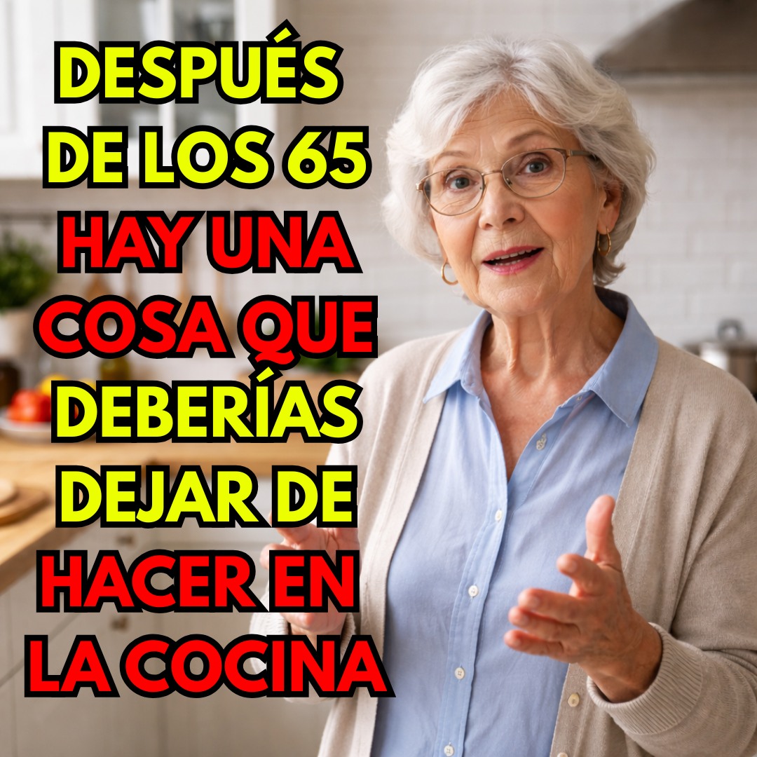 Después de los 65 hay una cosa que deberías dejar de hacer en la cocina