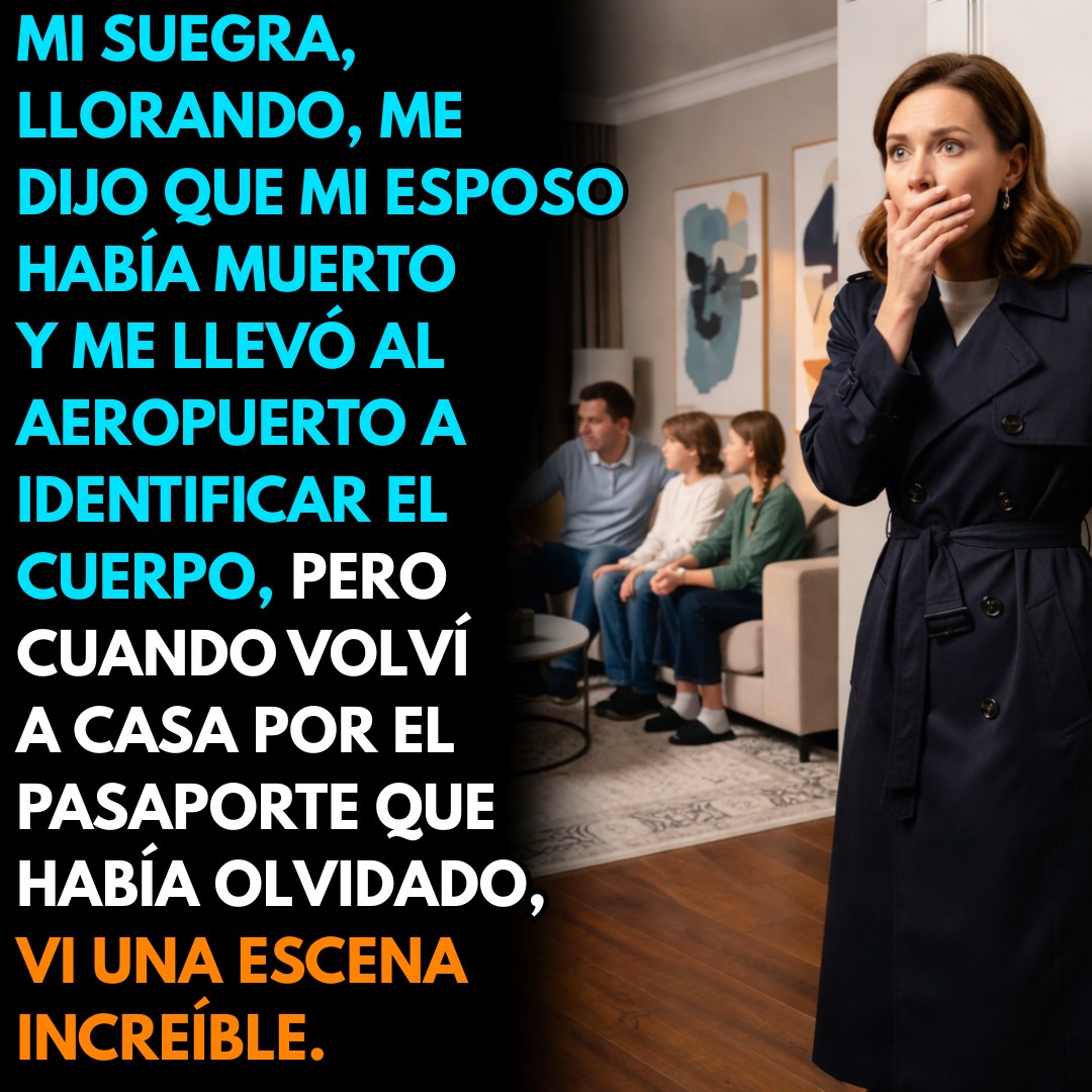 Mi suegra me dijo que mi esposo había muerto y me llevó al aeropuerto, pero al volver por mi pasaporte descubrí algo impactante
