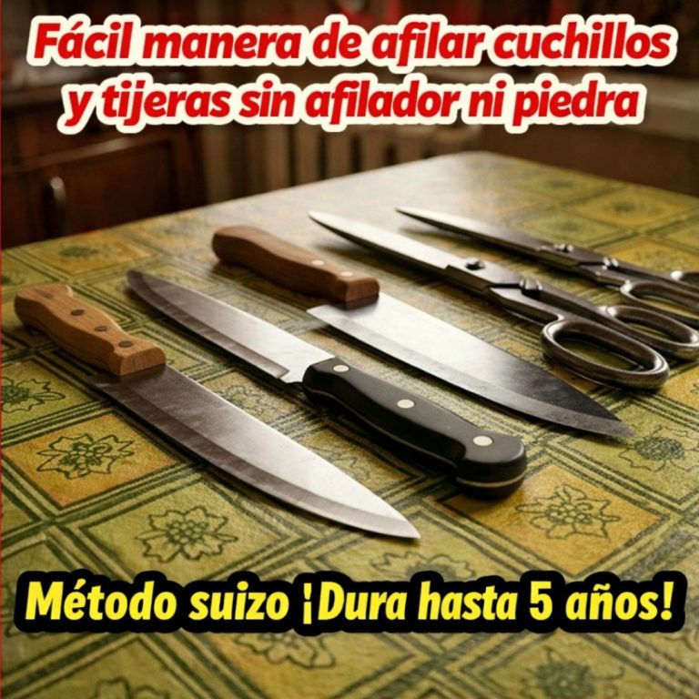 ¡Estoy sorprendido! Cómo afilar fácilmente un cuchillo y unas tijeras en casa