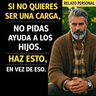 Tengo 73 años. Si no quieres ser una carga para tus hijos, haz esto.