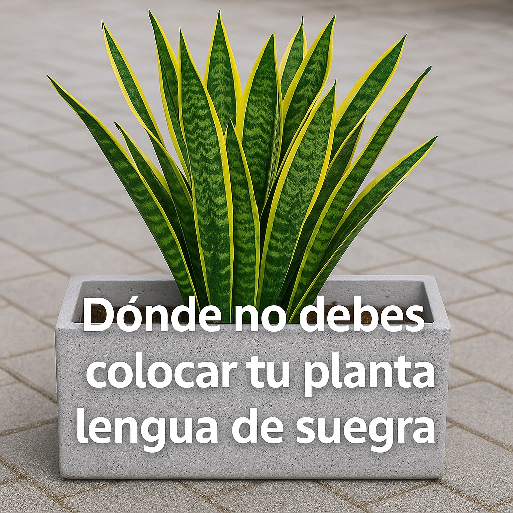 ¡Nunca Colques Tu Planta Lengua de Suegra en Este Lugar!
