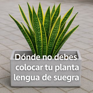 ¡Nunca Colques Tu Planta Lengua de Suegra en Este Lugar!