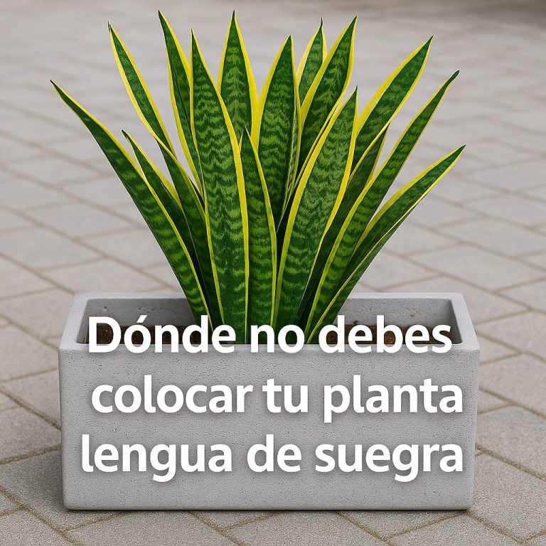 ¡Nunca Colques Tu Planta Lengua de Suegra en Este Lugar!