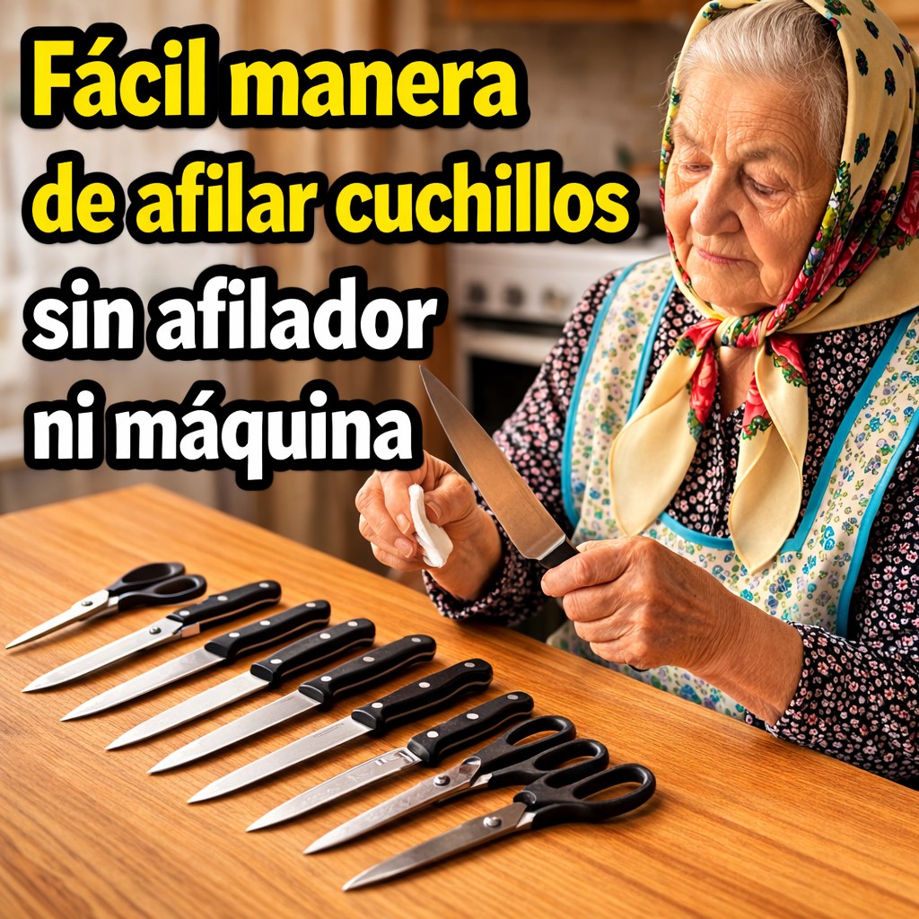 ¡Estoy sorprendido! Cómo afilar fácilmente un cuchillo y unas tijeras en casa