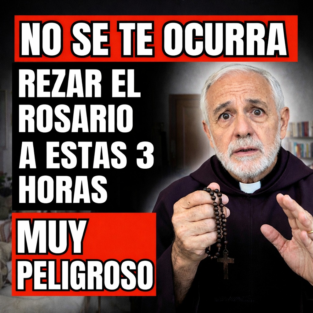 Un sacerdote advierte: Nunca reces el rosario a estas 3 horas (es muy peligroso)