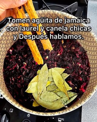 Mezcla flor de jamaica, laurel y canela