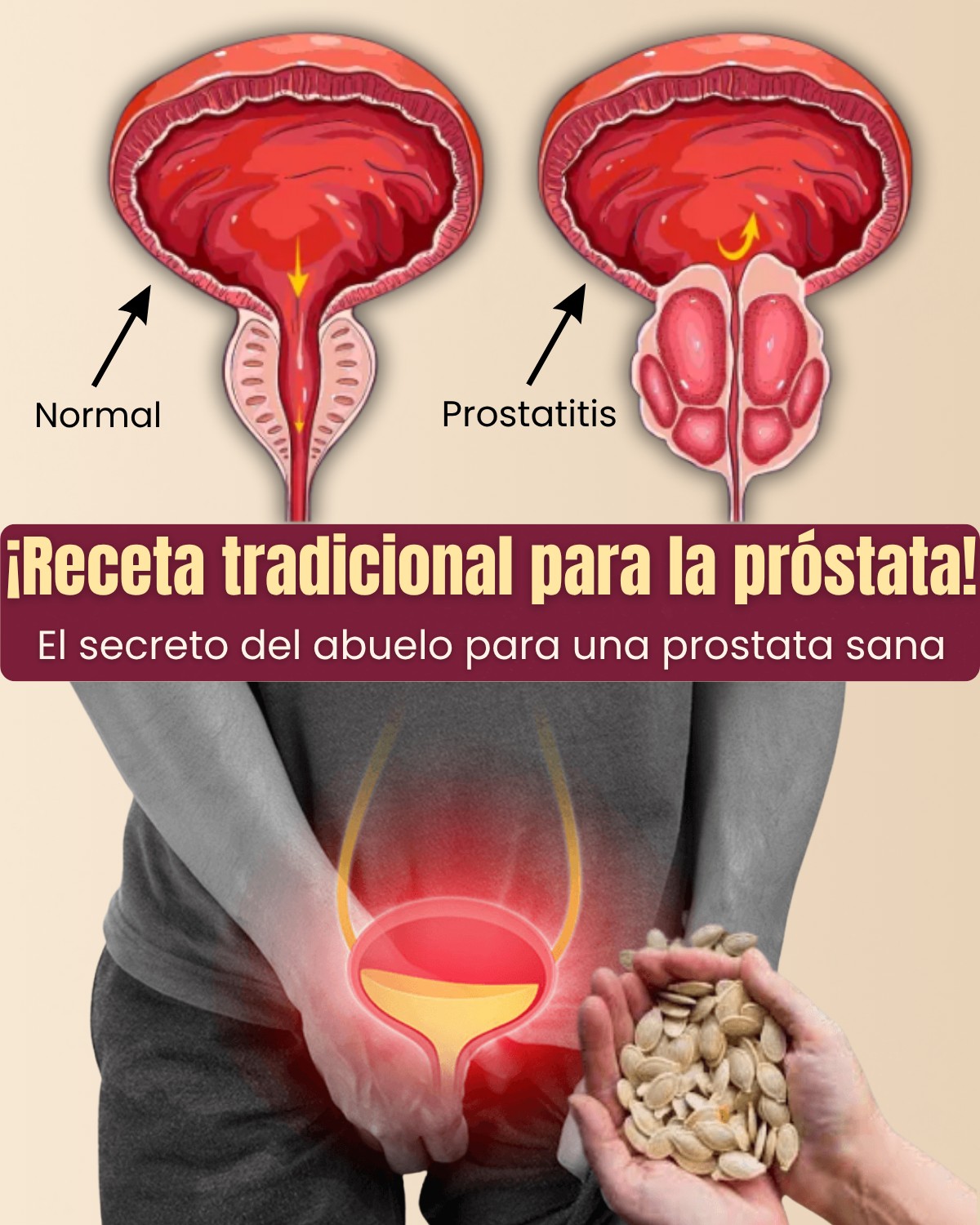 Semillas de auyama para la próstata