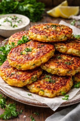 Tortitas de Verduras con Queso