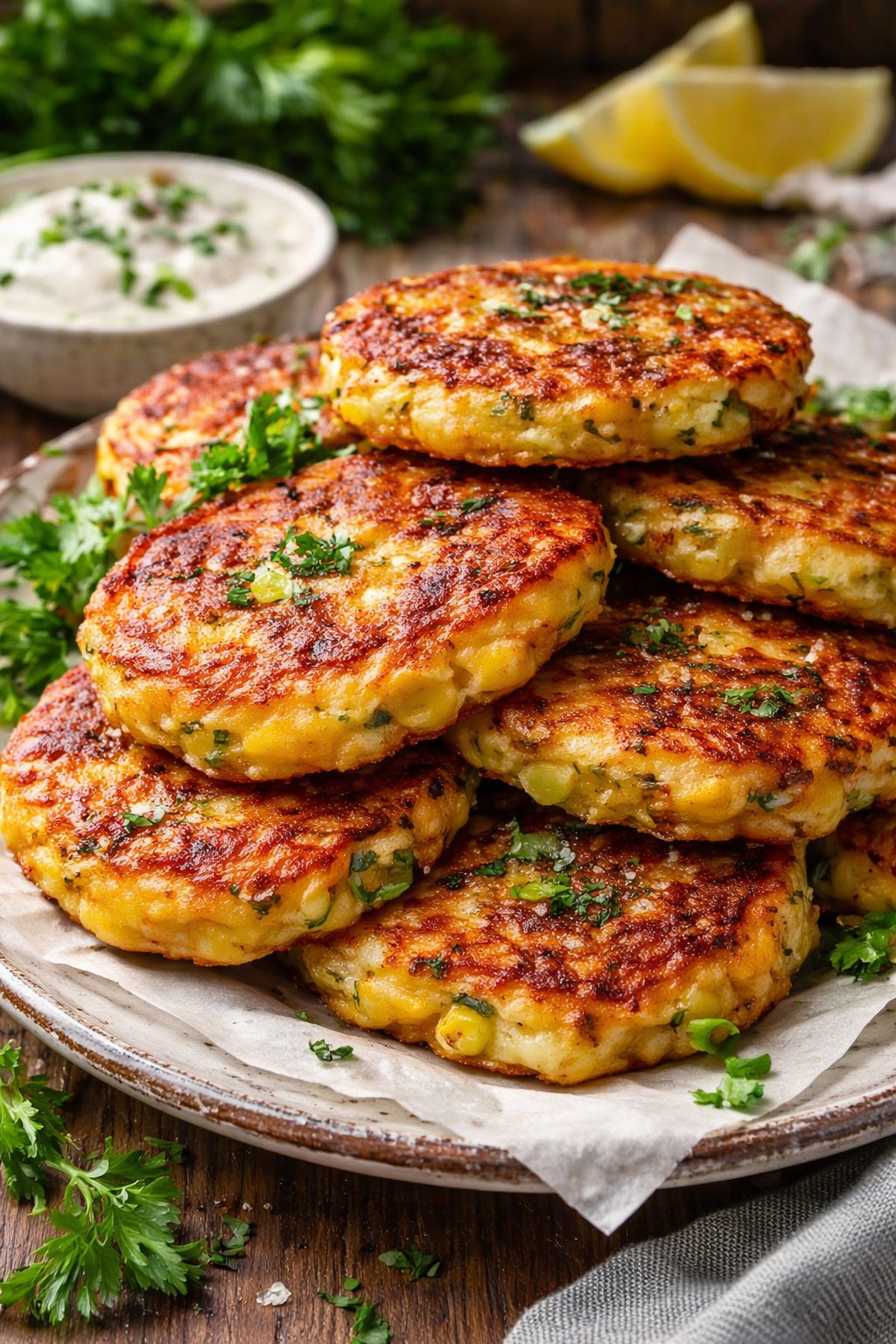 Tortitas de Verduras con Queso