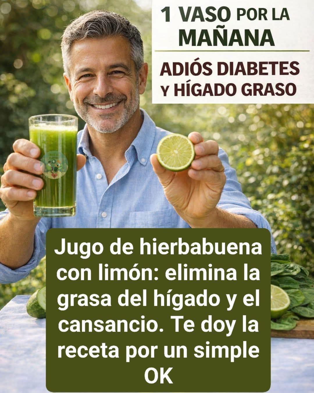 JUGO DE HIERBABUENA CON LIMÓN