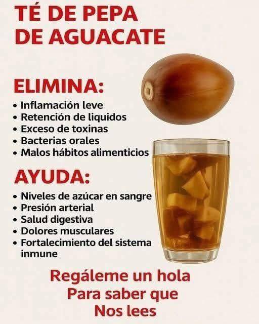 El té de hueso de aguacate