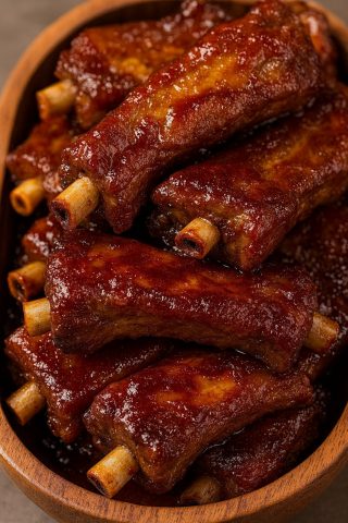 Costillas en Salsa de Pimienta y Miel