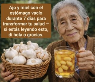 Mezcla vinagre ajo y miel